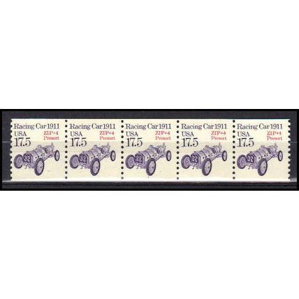 2262a 17.5c Race Car Fine MNH Dry Gum PNC 1/5 X1018