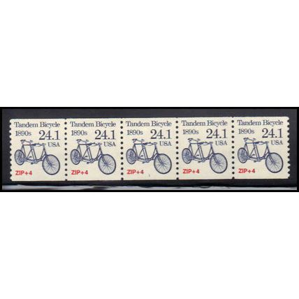 2266 24.1c Tandem Bicycle Very Fine MNH Dry Gum PNC 1/5 X1360