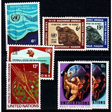 UNO New York [Lot] 10 ( **/mnh )