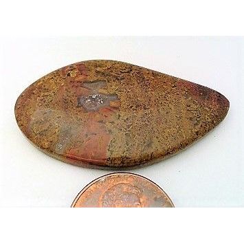 Yellow Moss Agate Freeform Gemstone Cabochon 56