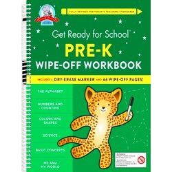 Get Ready For School: Pre-K Wipe-Off Workbook