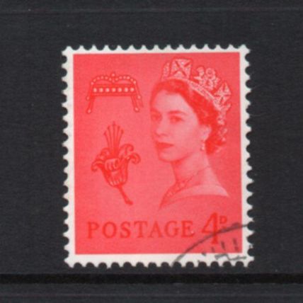 Guernsey - 1968-69 - 4d Bright Vermilion (sg11) Used