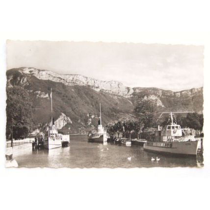 1955 postcard Annecy, France