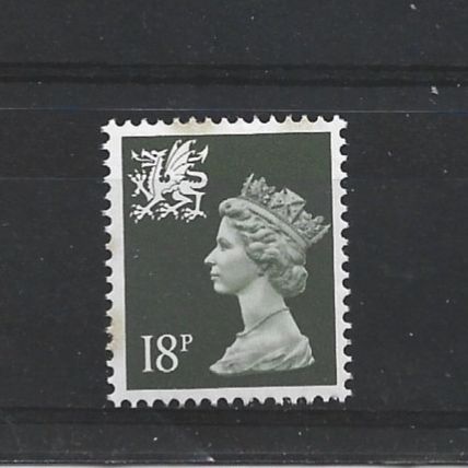 Wales.W47 18p Deep Olive-Grey.Unmounted Mint.Aug25