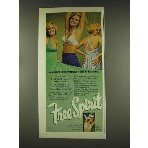 1977 Playtex Free Spirit Convertible Plunge Bra Ad