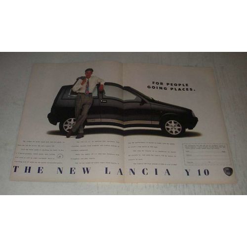 1989 Lancia Y10 Car Ad - For people going places