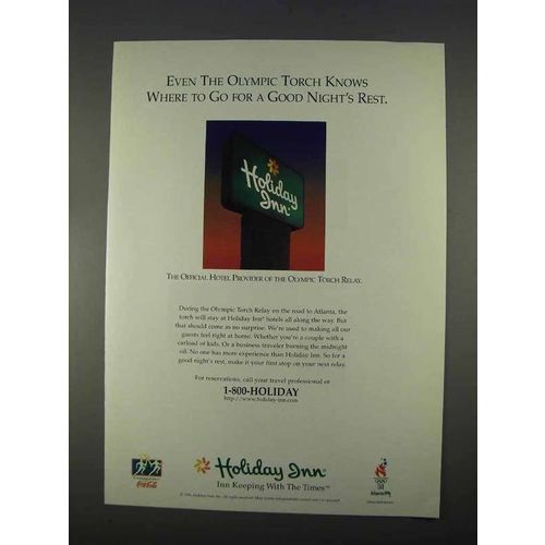 1996 Holiday Inn Ad - Even the Olympic Torch Knows