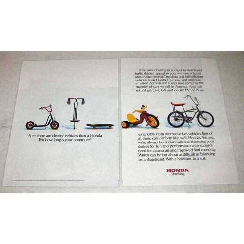 1998 Honda Accord and Civic Car Ad - Cleaner Vehicles