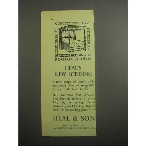 1948 Heal & Son Ad - Heal's new bedding