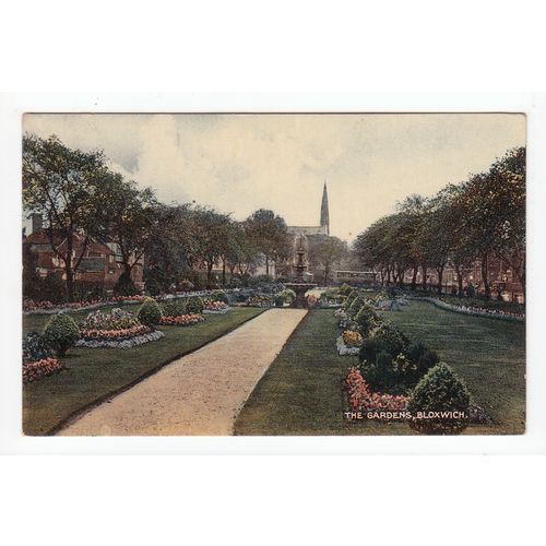 The Gardens Bloxwich Postcard Staffordshire B
