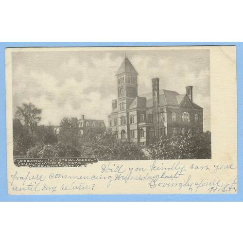 CT Middletown Conn Industrial School Chapel And Other Buildings View Of Ol~534