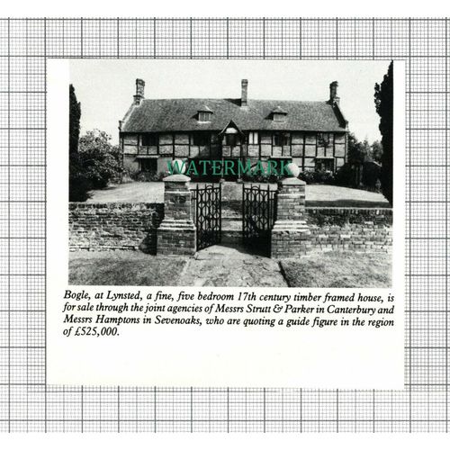 C3087) Bogle Lynsted Kent - 1991 Small Magazine Sale Advert
