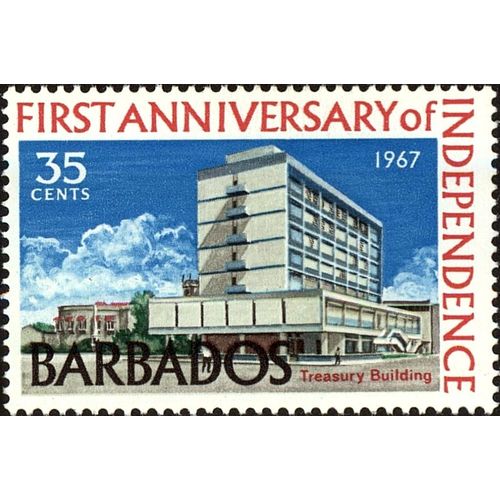 Barbados 1967 Independence 1st 35c Unmounted Mint MNH SG369 Sc300 stamp Treasury