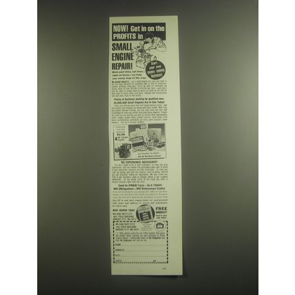 1982 Belsaw Institute Ad - Now! Get in on the profits in small engine repair