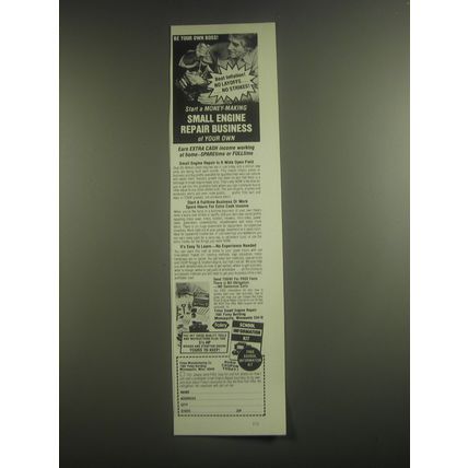 1982 Foley Manufacturing Ad - Start a money-making small engine repair business