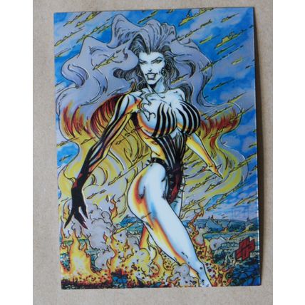 Lady Death All-Chromium Base trading Card # 30 (C) 1994 Chaos Krome comics
