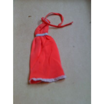 Barbie Doll coral dress vintage 90s