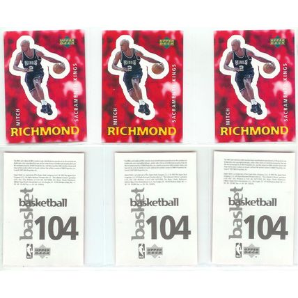 Mitch Richmond 10x card lot incl Gold Medallion, Stickers