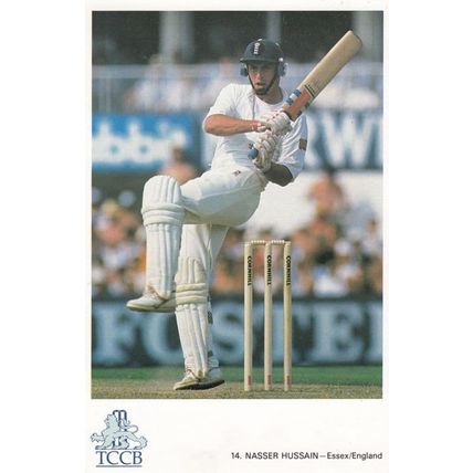 Nasser Hussain Essex English International Cricket Player Postcard