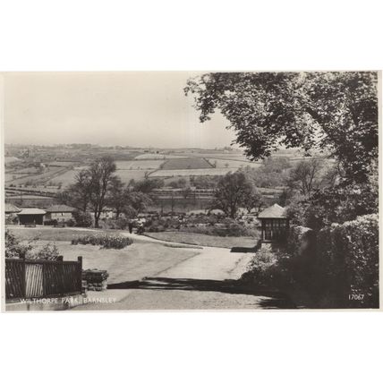 Wilthorpe Park Barnsley Now Football PItch Yorkshire Real Photo Postcard