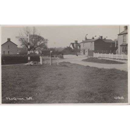 Toft Green Cambridgeshire Rare Old Real Photo Postcard