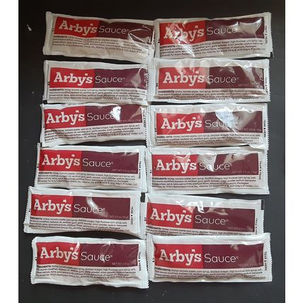 12 Packets Arby's Barbecue Bar-B-Q Sauce 1/2 oz Each BBQ Fresh FREE SHIPPING