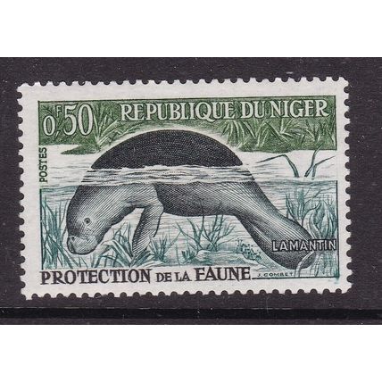 Niger 1962 Manatee 50c Mint hung SG 99 VGC