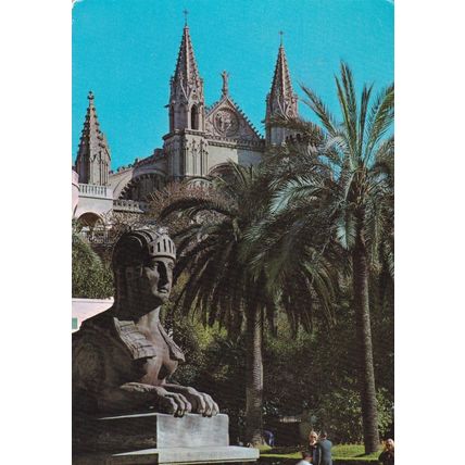 Mallorca Palma Catedral Spain Postcard posted creased