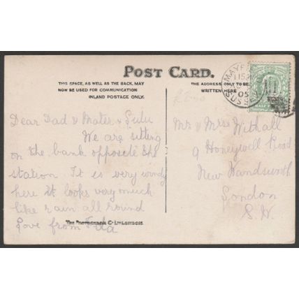 Interior, St Dunstan's Church, Mayfield, Sussex, 1905 - Photochrom RP Postcard