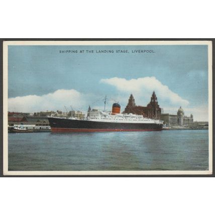 Shipping at the Landing Stage, Liverpool, 1961 - ETW Dennis Postcard