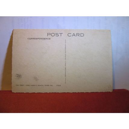 FERRY, KING HARRY'S REACH, RIVER FAL, CORNWALL unused postcard =