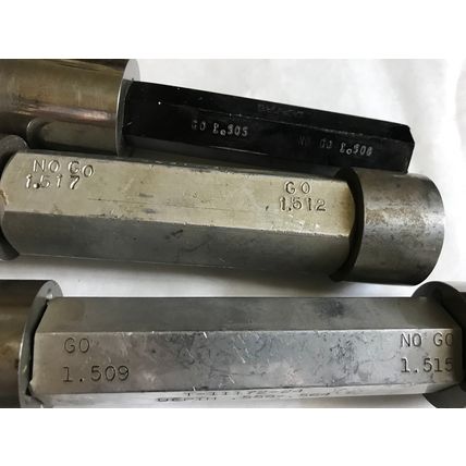 lot THE PIPE MACHINERY GO NO GO PLUG GAGE NOGO 1.505 1.517 1.512 1.509 1.515,AD