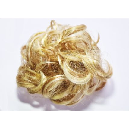 Synthetic Messy Bun Hair Piece, Ladies Hair Scrunchie BLONDE 105