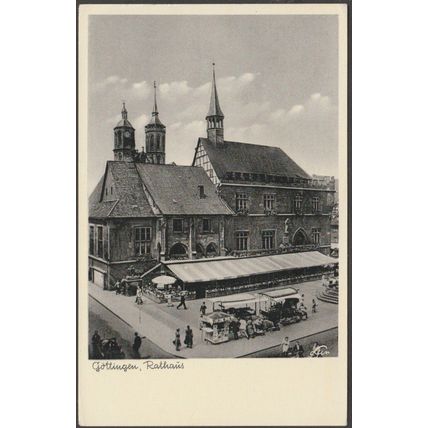 Ratthaüs, Göttingen, c.1950 - Lux Foto-AK
