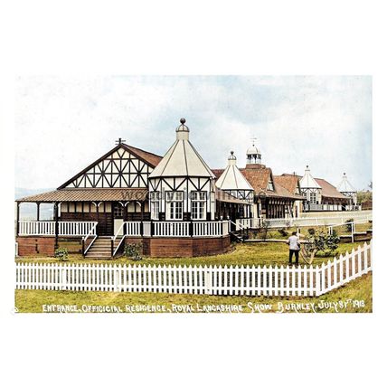 ptc7326 - Lancs - 1913 Official Residence, Royal Lancs. Show Burnley, print 6x4