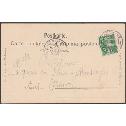 Place Palud, Lausanne, 1909 - CPA