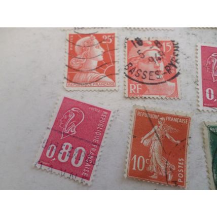 French Stamps. a selection of 20 different stamps