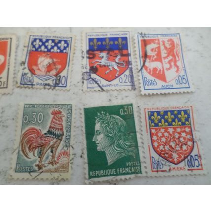 French Stamps. a selection of 20 different stamps