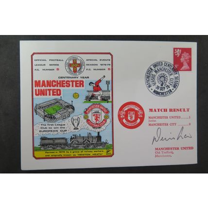 1978 DAWN FDC SIGNED BY MANCHESTER UTD LEGEND DENIS LAW