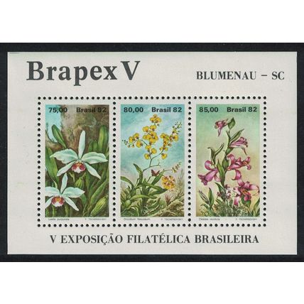 Brazil Flowers Orchids MS 1982 MNH SG#MS1949 Sc#1792