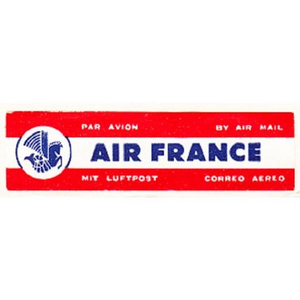 AIR MAIL etiquette on 1st Flight cover - Air France - 1959 - Paris to London