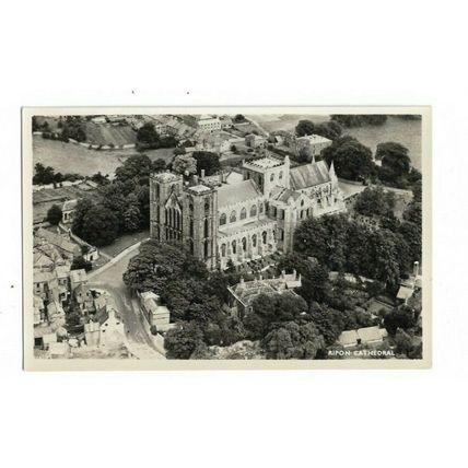 Ripon Cathedral, Yorkshire, RP Postcard.