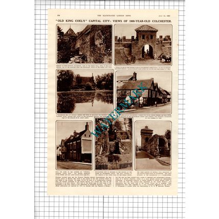 Colchester Essex Roman Colchester - 1950 Article / Print