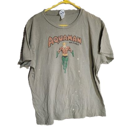 Six Flags Aquaman T-Shirt Green 2006 Imperfect