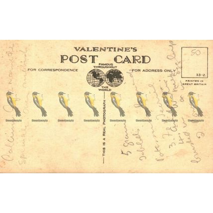 Rydal Water, Cumbria, RP Valentines Postcard, 1933