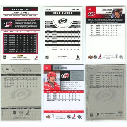 Chad LaRose 10x card lot incl Inserts