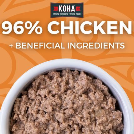 KOHA Limited Ingredient Diet Chicken Pate for Cats - Single Meat Wet Cat Food fo