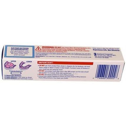 Fixodent Free Denture Adhesive Cream 2.40 Oz (Pack of 5)