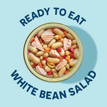 Wild Planet Ready-To-Eat Wild Tuna White Bean Salad with Organic Chickpeas, Carr