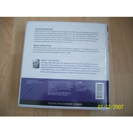 THE STATIONARY ARK-Gerald Durrell 6 CD Complete & Unabridged Chivers Audiobooks